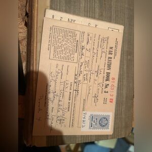 Perfect condition* Vintage War Ration Book